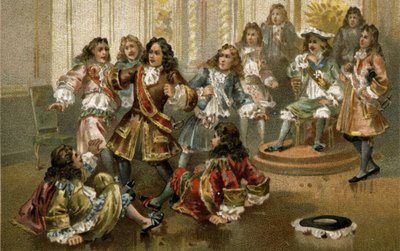Jean Bart, corsaire français, à la cour du roi Louis XIV. - Artist Unknown