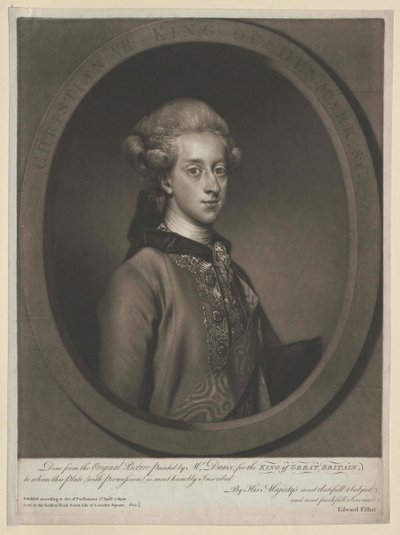 Roi du Danemark Christian VII - Artist Unknown