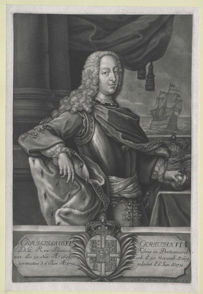 Roi du Danemark Christian VI - Artist Unknown