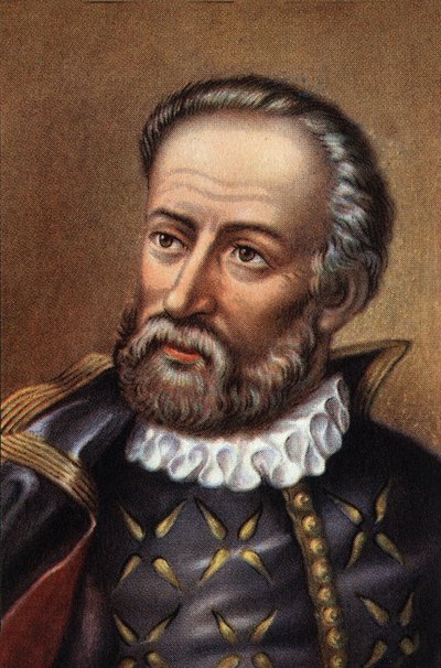 Portrait de Fernand de Magellan Navigateur portugais (chromo) - Artist Unknown