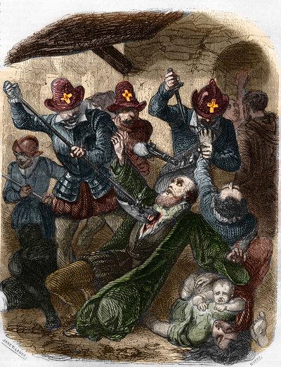 Guerres de religion. Massacre de la Saint-Barthélemy, 24 août - Artist Unknown