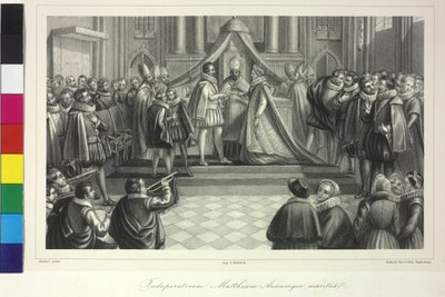 Mariage du roi Matthias Ier avec l