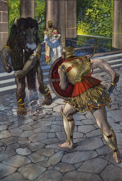 Héraclès confrontant le Minotaure - Artus Scheiner