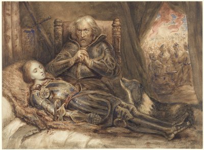 Eberhard von Württemberg pleurant son fils - Ary Scheffer