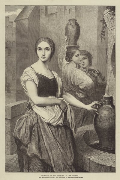 Margaret à la fontaine - Ary Scheffer