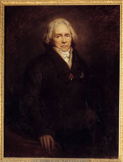 Portrait du politicien français Charles Maurice de Talleyrand-Périgord (ou Talleyrand-Périgord) - Ary Scheffer