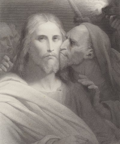 Le baiser de Judas - Ary Scheffer