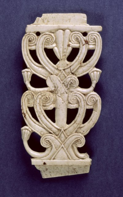 Fragment de palmette de Fort Shalmaneser, Nimrud, VIIIe siècle av. J.-C. - Assyrian School