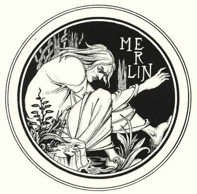 Merlin - Aubrey (after) Beardsley