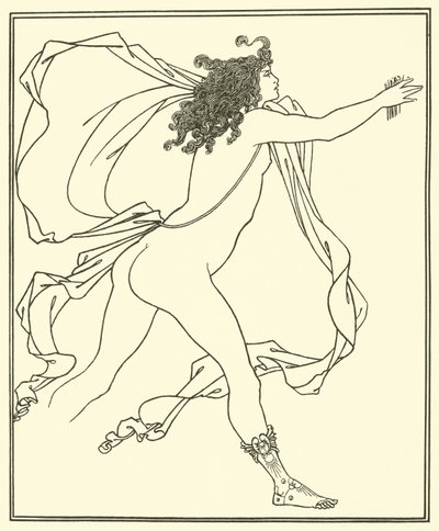 Apollon poursuivant Daphné - Aubrey Beardsley