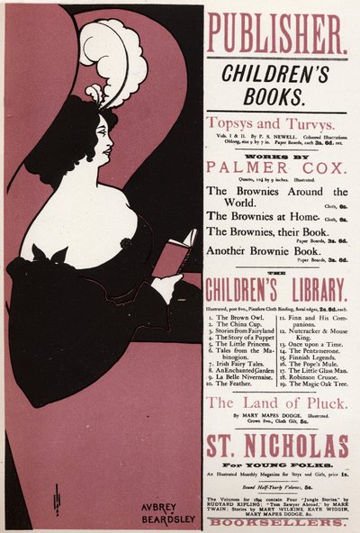Littérature. Livre pour enfants. Bibliothèque à Londres, par, Angleterre - Aubrey Beardsley