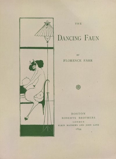Le Faune Dansant, papier décoré pour 