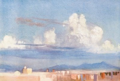 Rome : Monts Albains depuis un toit - Aubrey Waterfield
