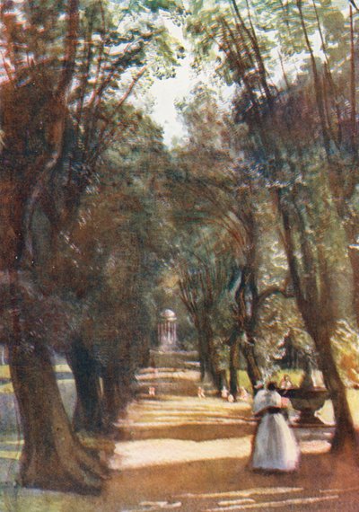Rome : Avenue des Ilex dans la Villa Borghese - Aubrey Waterfield