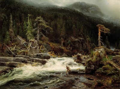 Cascade à Telemark - August Cappelen
