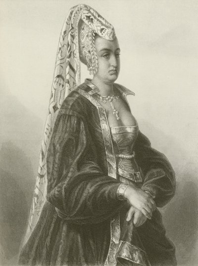 Reine Isabeau (gravure) - August Friedrich Pecht