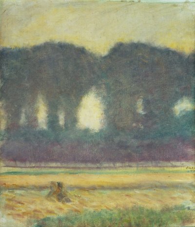 Sapin et champ de maïs - August Macke
