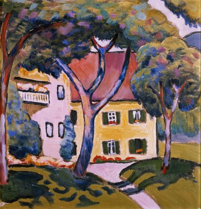 Maison dans un paysage - August Macke