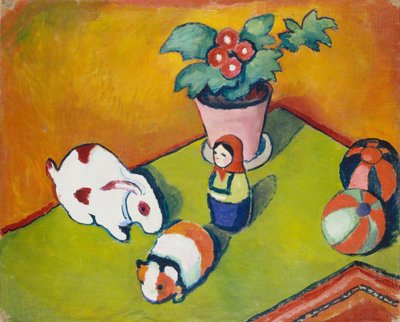 Les jouets du petit Walter - August Macke