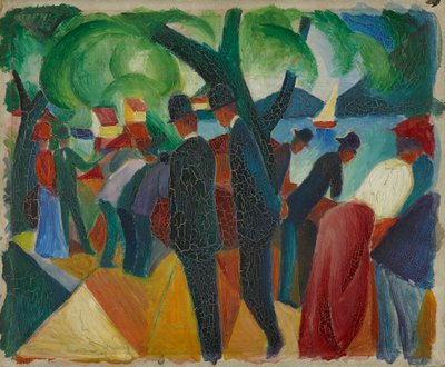 Promenade sur le pont - August Macke