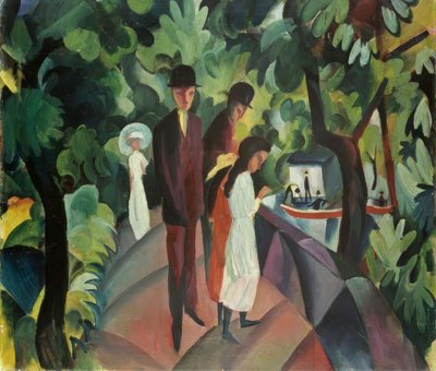 Promenade sur le pont - August Macke