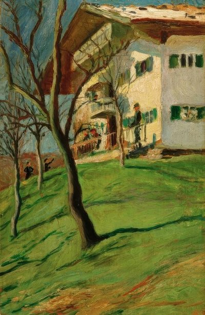 Notre petite maison à Tegernsee - August Macke