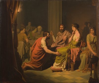 Ulysse devant Alcinoos, roi des Phéaciens - August Malmström