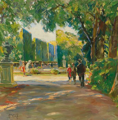 Dans le parc du château de Schönbrunn - August Rieger