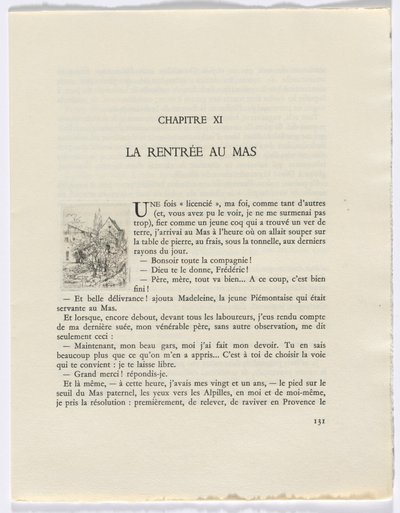 Frédéric Mistral: Mémoires et Recits by Frédéric Mistral: buildings and trees (page 131) - Auguste Brouet
