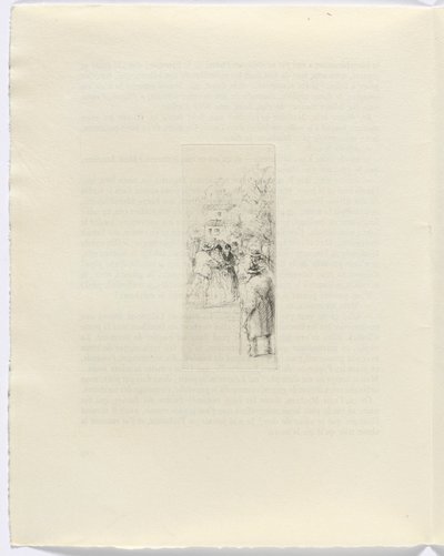 Frédéric Mistral: Mémoires et Recits by Frédéric Mistral: figures on street (page 130) - Auguste Brouet