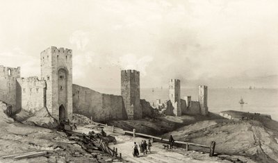 Les Murs de Wisby, île de Gothland - Auguste Etienne Francois Mayer
