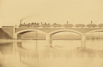 Ligne de Villenueve-Saint-Georges à Montargis, Viaduc sur le Loing (près de Montargis) - Auguste Hippolyte Collard