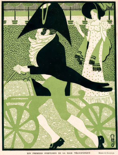 Les premiers symptômes de la rage vélocipédique - Auguste Jean Baptiste Roubille