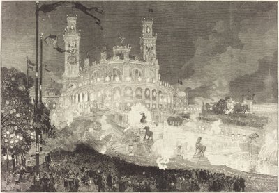 14 Juillet. Illumination du Palais du Trocadéro - Auguste Lepere