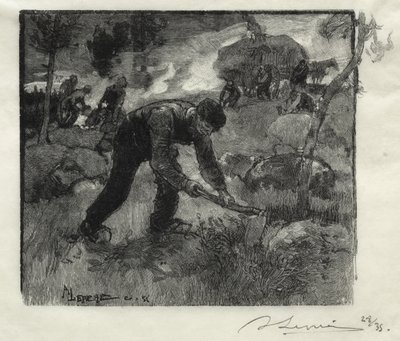Arracheurs de bruyères - Auguste Louis Lepère