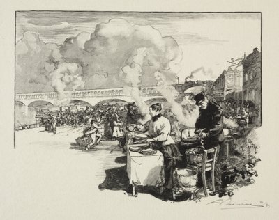 Débarcadère des bateaux-omnibus - Auguste Louis Lepère