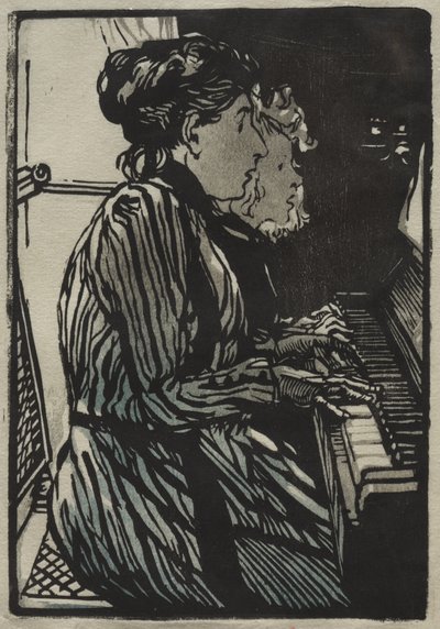 Étude à quatre mains - Auguste Louis Lepère
