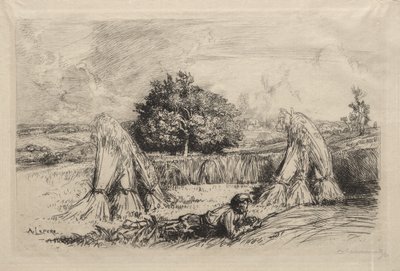 Gerbes de seigle, Crèvecœur - Auguste Louis Lepère