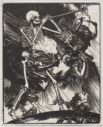 La Mort et les Passions fondant sur la Terre - Auguste Louis Lepère