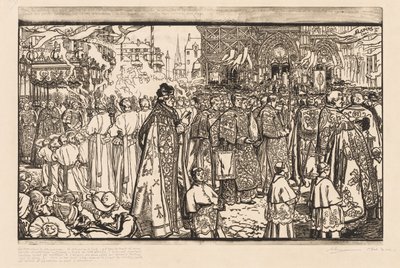 La Procession de la Fête-Dieu à Nantes - Auguste Louis Lepère