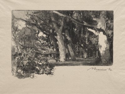 Midi sous bois - Auguste Louis Lepère
