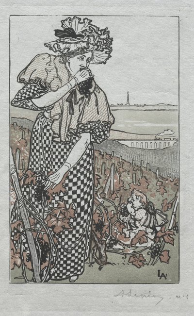 Almanach de Paris, 1897: Automne - Auguste Louis Lepère