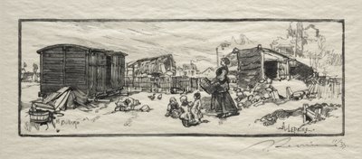 Le wagon-logement - Auguste Louis Lepère