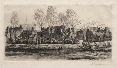 Amiens, les rives de la Somme - Auguste Louis Lepère