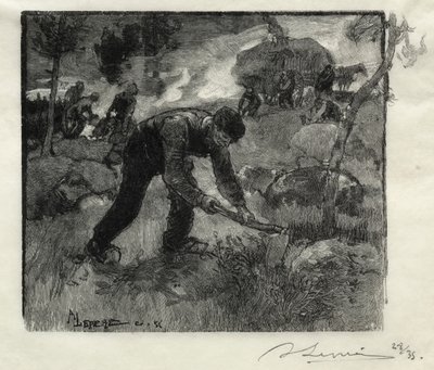Arracheurs de bruyères - Auguste Louis Lepère