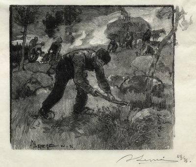 Arracheurs de bruyères, 1887 - Auguste Louis Lepère