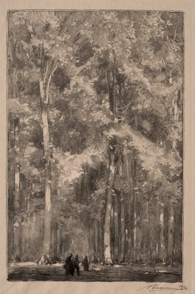 Le Matin, carrefour des Forts Marlotte - Auguste Louis Lepère