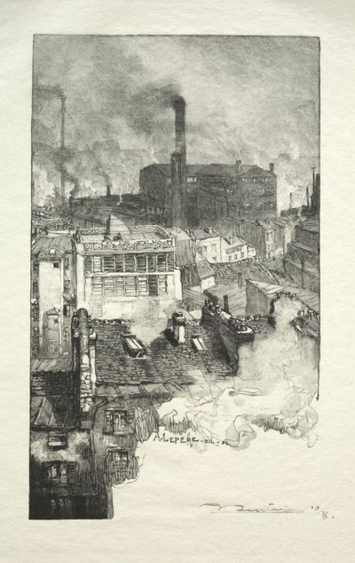 Quartier des Gobelins - Auguste Louis Lepère