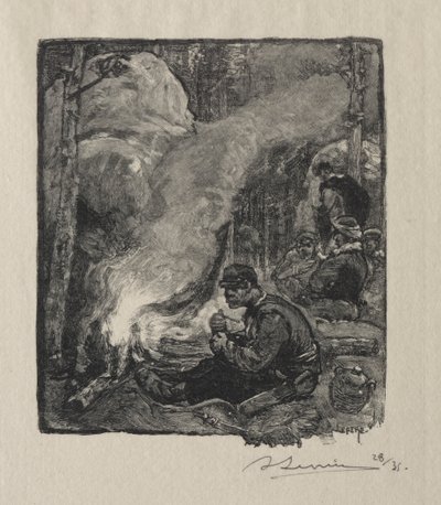 Repas des Bûcherons - Auguste Louis Lepère