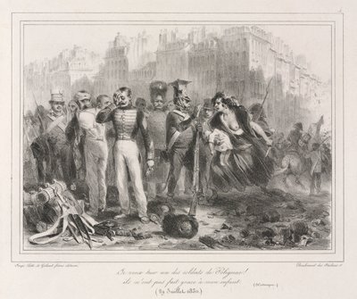 Album de 1831: Je veux tuer un des soldats de Polignac. Ils n